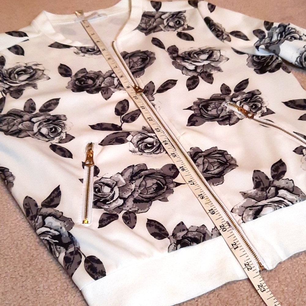 Rose print jacket - Picture 5 of 7